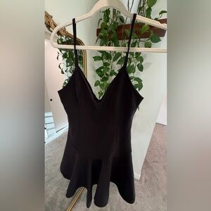 Zara Black Peplum Dress/Playsuit Size S